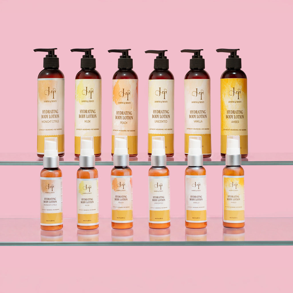 Travel size body lotion