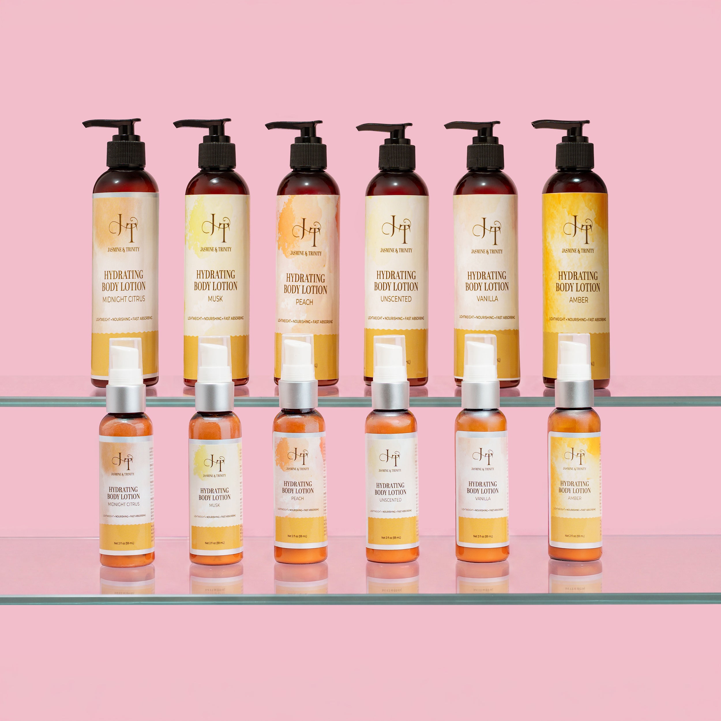 Travel size body lotion